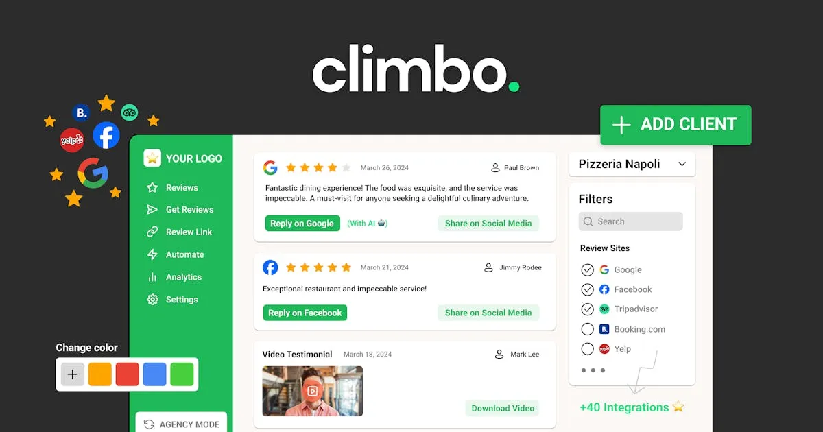 Climbo Review Management