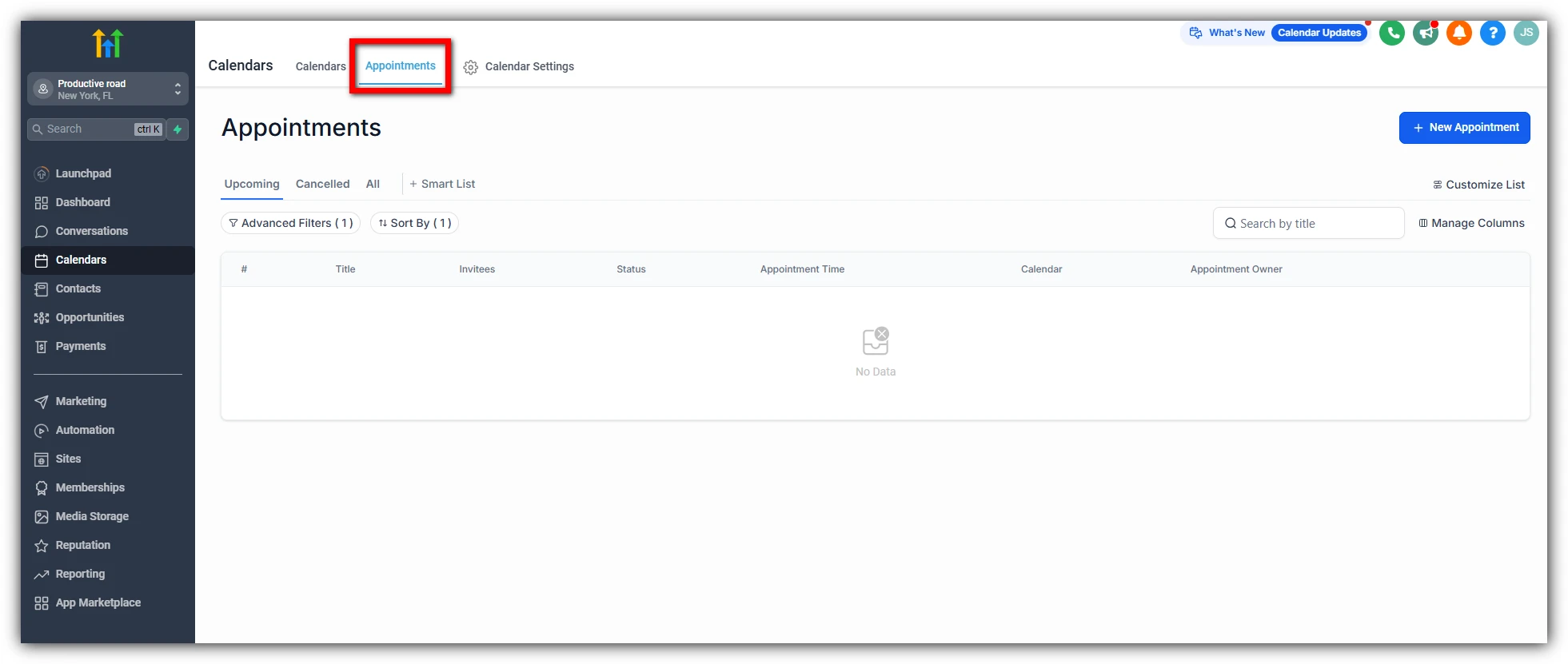 Gohighlevel Appointment Scheduling and Calendar Management